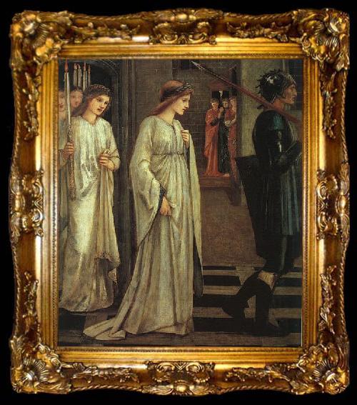 framed  Sir Edward Burne-Jones The Princess Sabra Led to the Dragon Painting Date, ta009-2